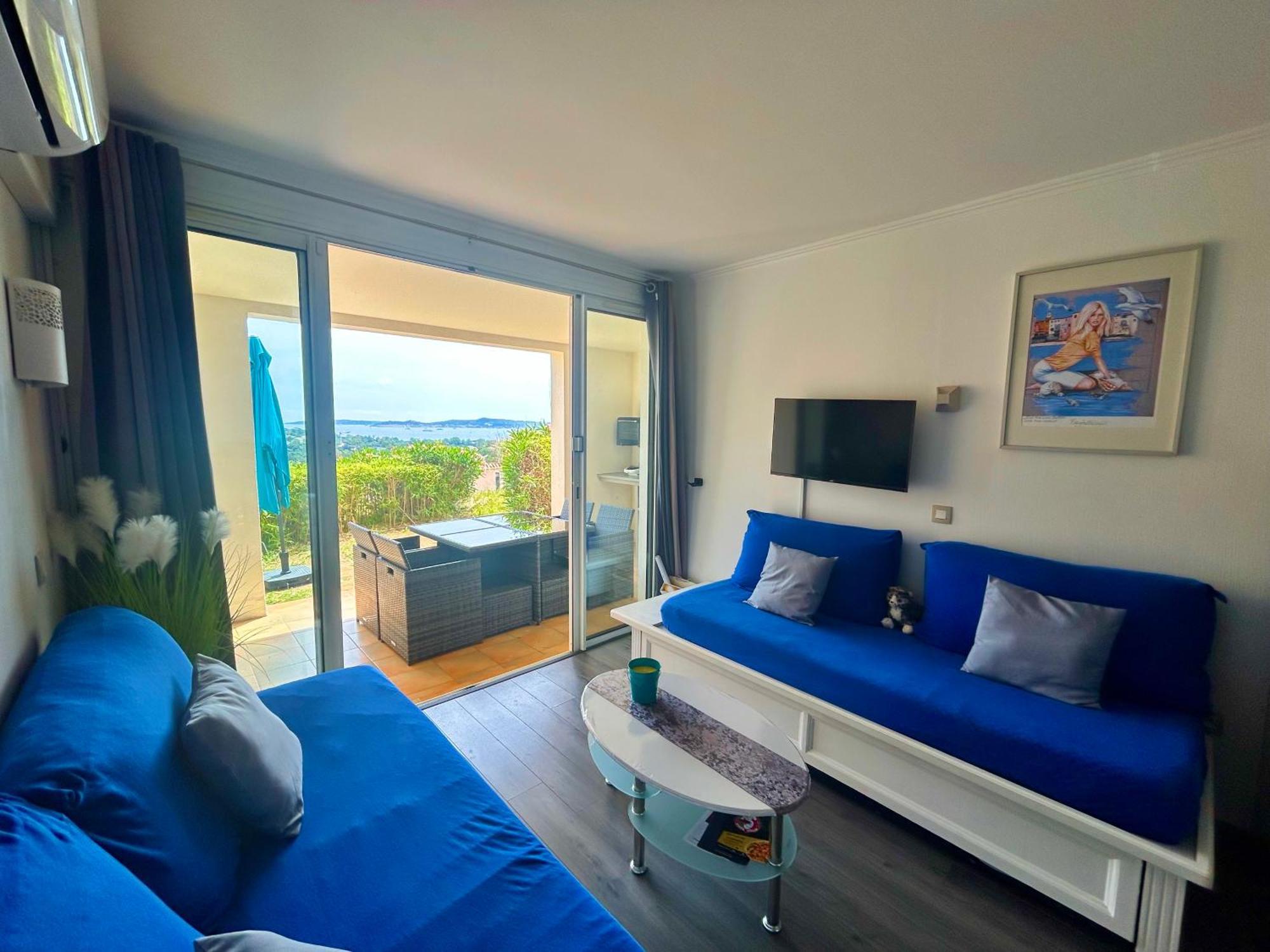 Les Restanques Vue Mer Roses 1070 Rez De Jardin Гримо Экстерьер фото
